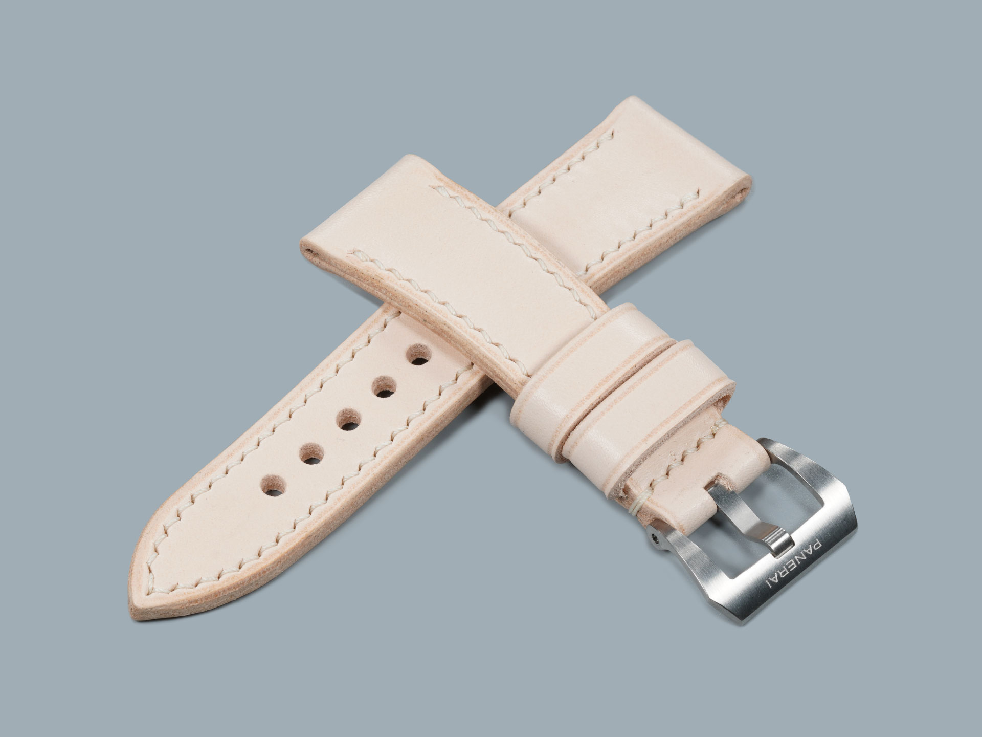 Handcrafted 4.2mm light tan Panerai Radiomir watch strap