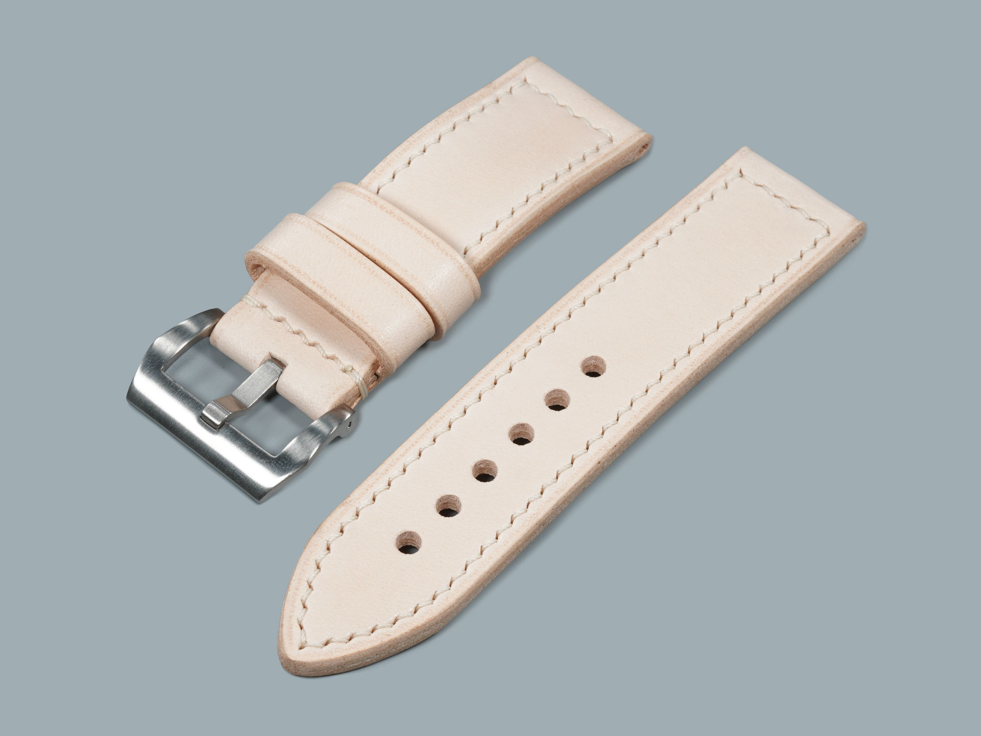 Light Tan Panerai 47mm Strap handcrafted 4.2mm thick Italian leather
