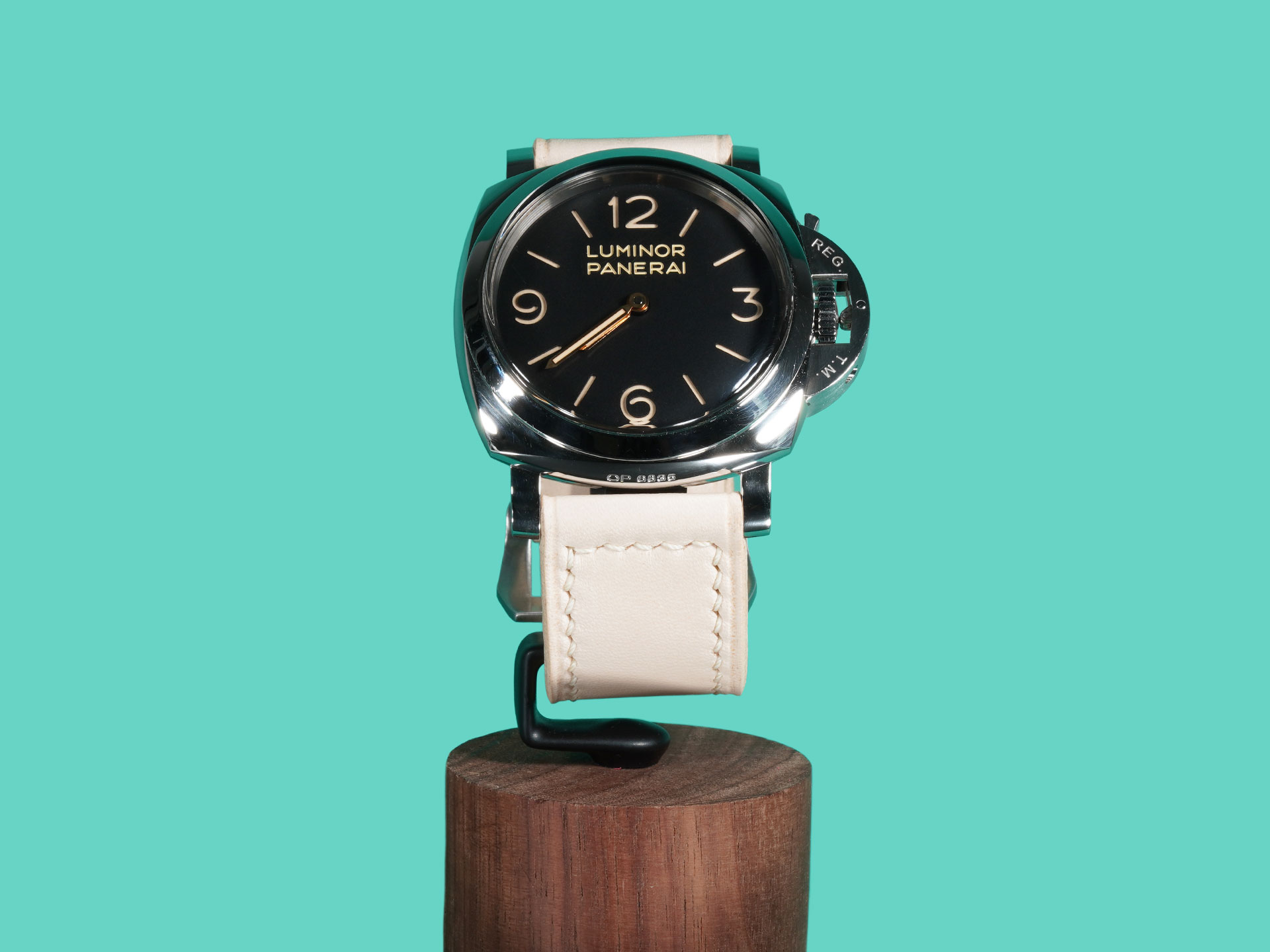 Thick and soft Light Tan Panerai leather strap