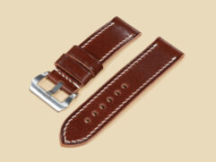Panerai Ranger Strap Made of Calf Leather for OEM Buckle in 24mm straight cut profile