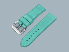 Aqua Blue Panerai 44mm Strap by Marcello Straps handcrafted in 4.2mm thick Italian leather
