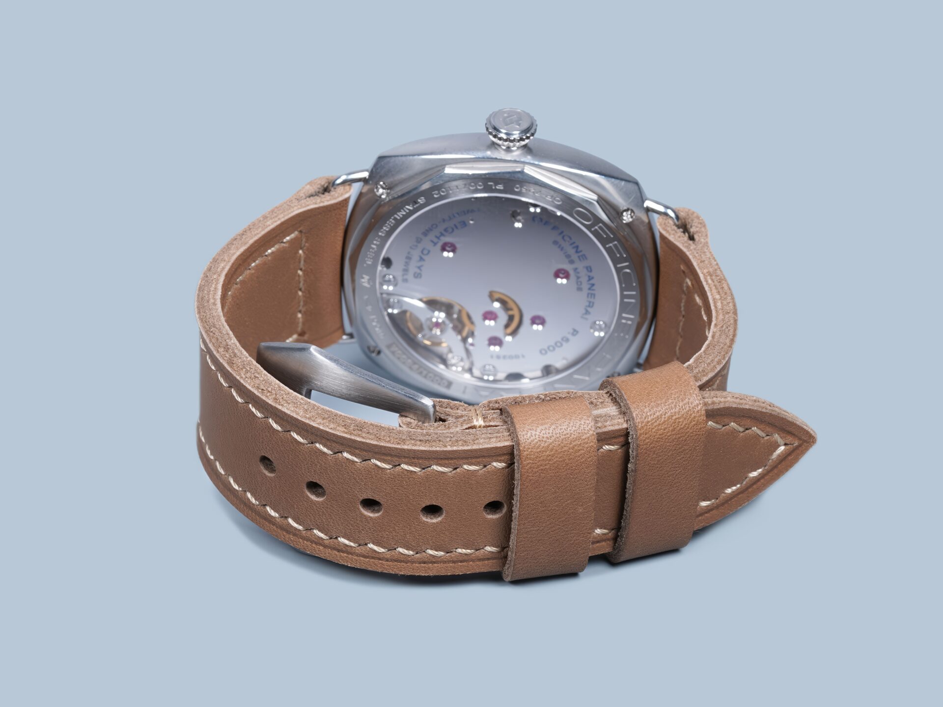 Vintage inspired Panerai Radiomir strap on PAM00992 wristwatch