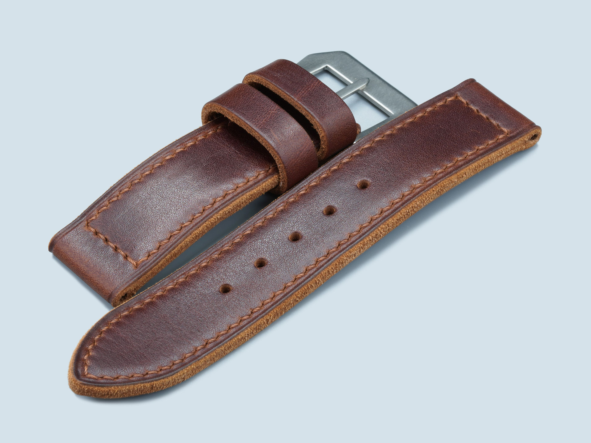 Artisan leather watch band for Panerai PAM372 1950 case.