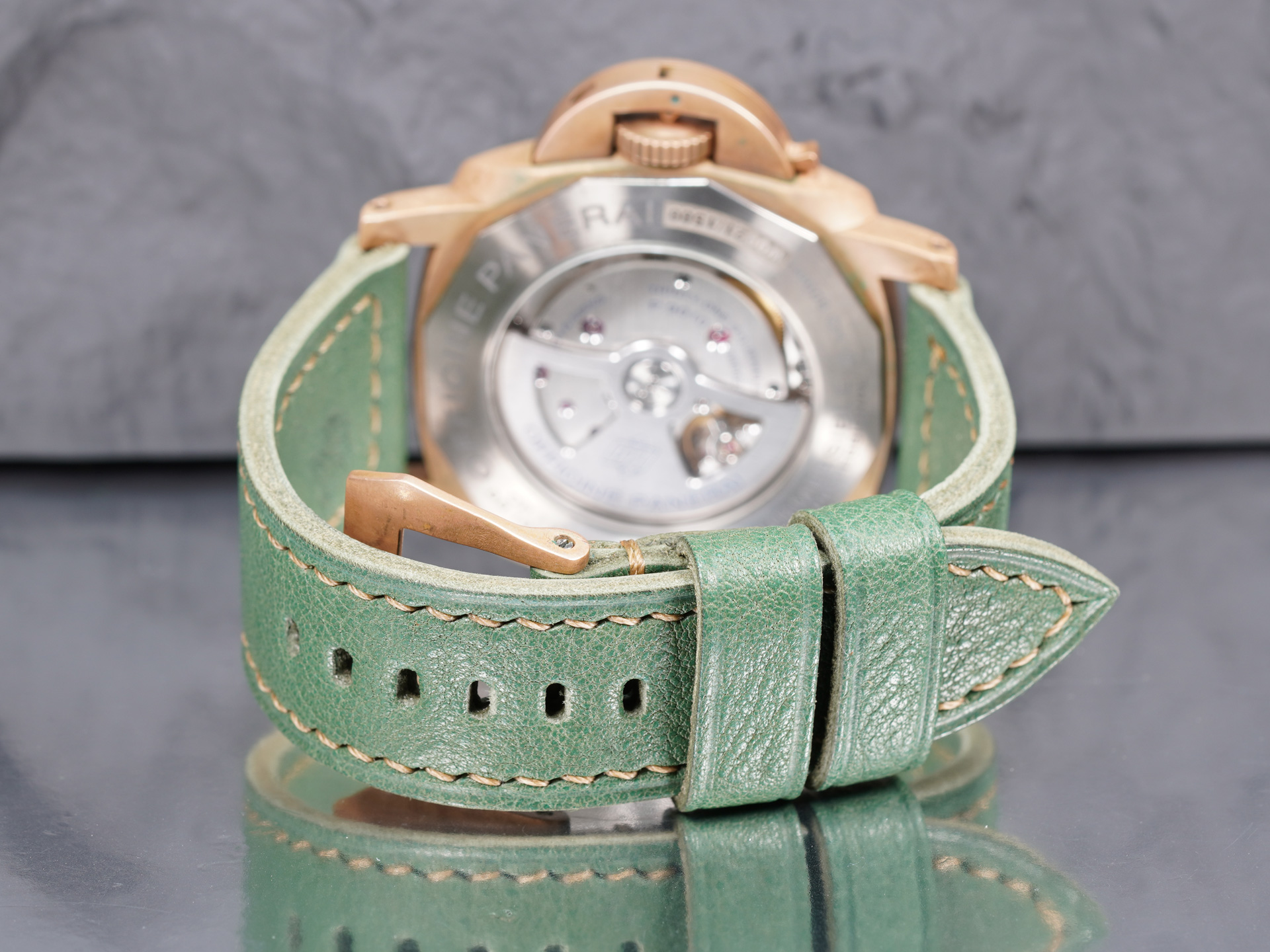custom-panerai-pam968-green-leather-strap-compatible-with-oem-buckle