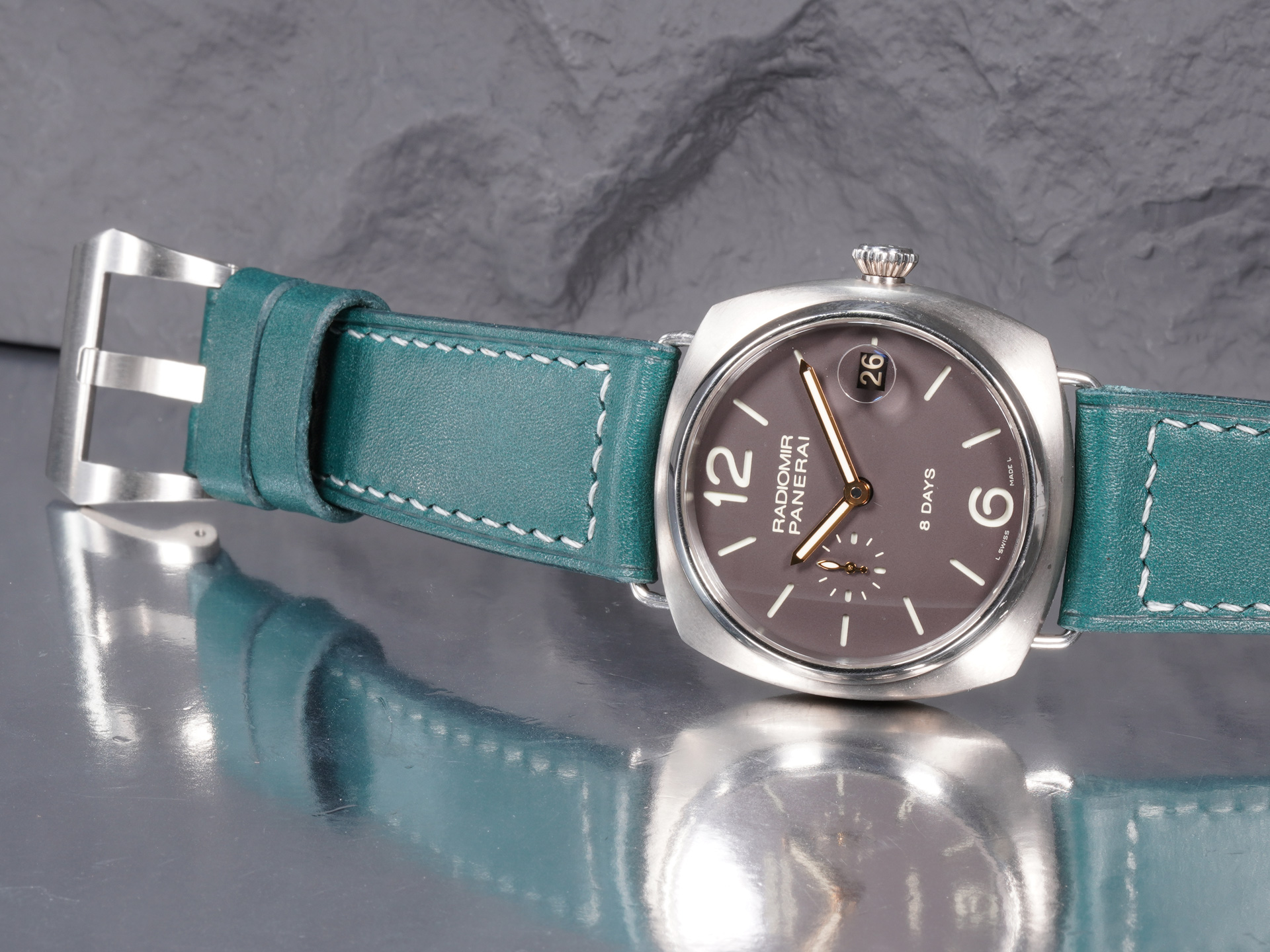 handmade-panerai-radiomir-green-strap-45mm