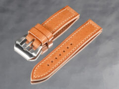 4.3mm thick tan leather strap edge profile for 42mm Panerai Luminor PAM01711 and PAM01714